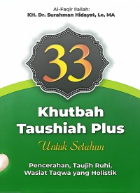 Image of 33 Khutbah Taushiah Plus Untuk Setahun
